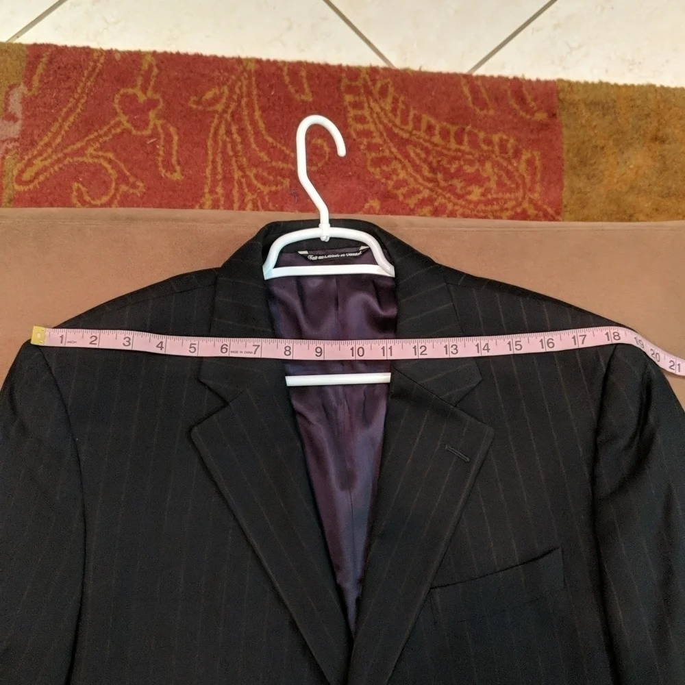 Jack Victor Saks Fifth Avenue Men's Pinstripe Suit Coat Size 42R